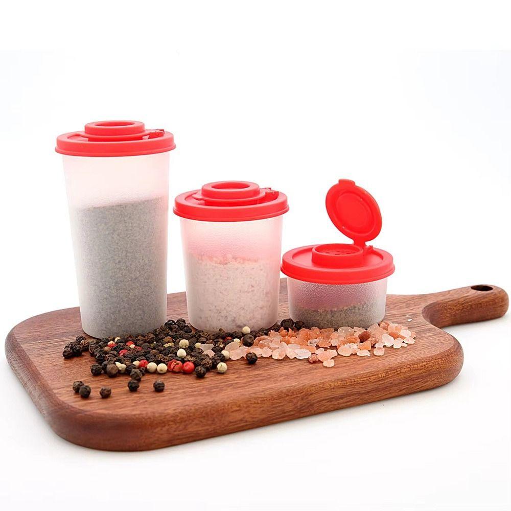 Plastic Seasoning Jar Mini Spice Container Durable Salt and Pepper Spice Shaker  Salt Pepper Sugar
