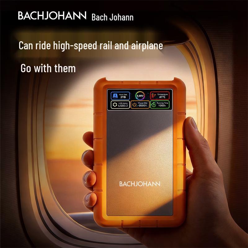 

Bach Johann FD-02 USB3.2 Tri-Proof Digital Display Portable HDD 2.5 inch