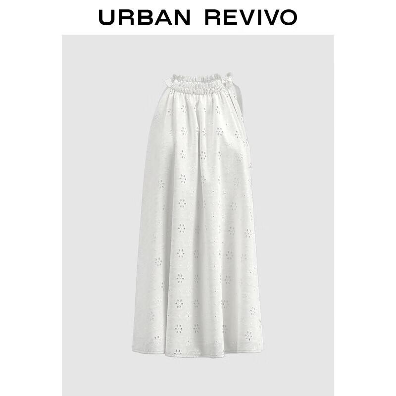 

Мини-платье UR 2025 Осень с цветочной вышивкой и шнуровкой L