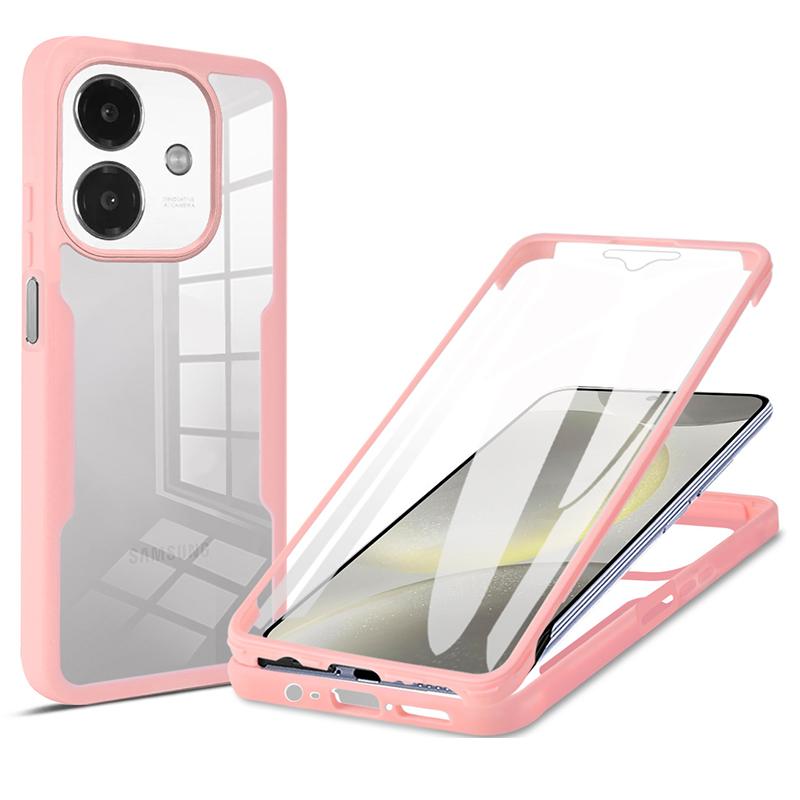 

Чохол із повним захистом 360 для OPPO A3 / OPPO A3X Обкладинка Вбудований захисний екран for OPPO A3 /A3X рожевий