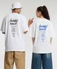 CREAM SODA LAB [2Pack] Quarter Logo Short Sleeve T-Shirt White (Blue) White (Black)