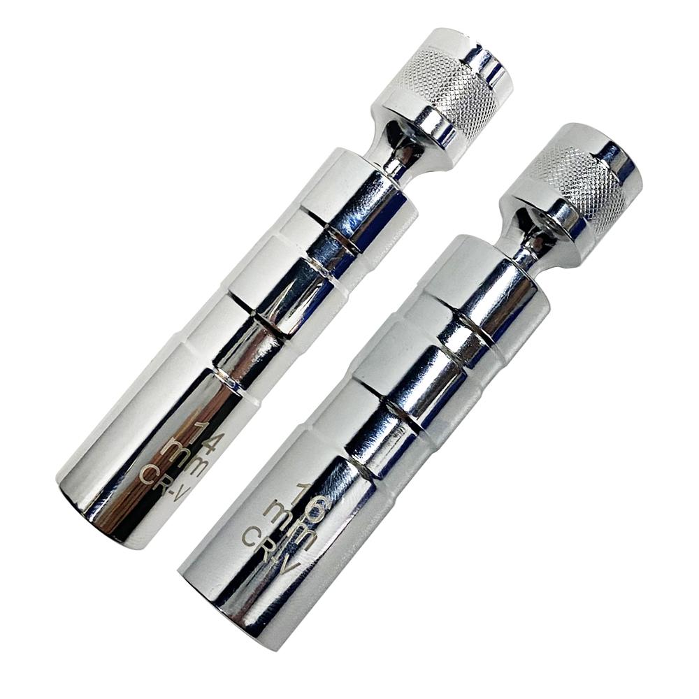 

2 шт. Головка для свечи зажигания 14 мм 16 мм вращающаяся на 360° Инструмент для снятия головки свечи зажигания Магнитная головка для свечи зажигания Инструменты для установки