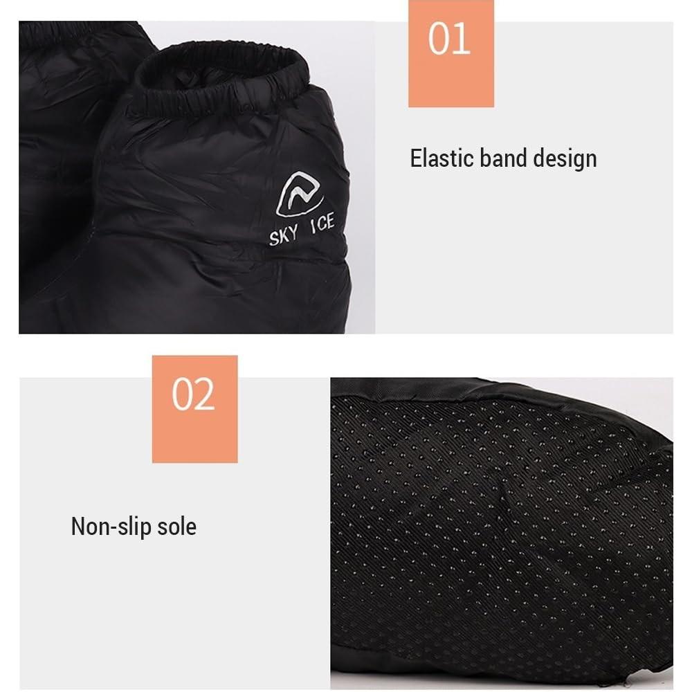 Anti-slip Foot Covers For Outdoor Men And Womendown Socks And Shoe Covers Waterproof Indoor Winter Warm Down Foot Covers