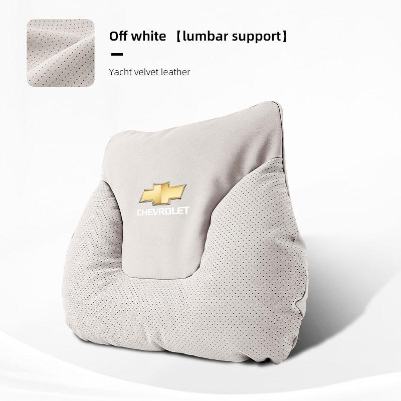 Suede Car Seat Headrest Waist Cushioning Soft Neck Pillow For Chevrolet Cruze Sonic Silverado Camaro Suburban Trailblazer Aveo