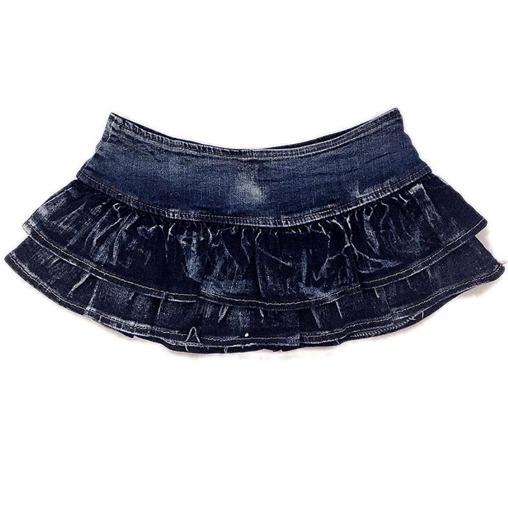 Fashion Women Casual Nightclub Sexy Denim   Skrit