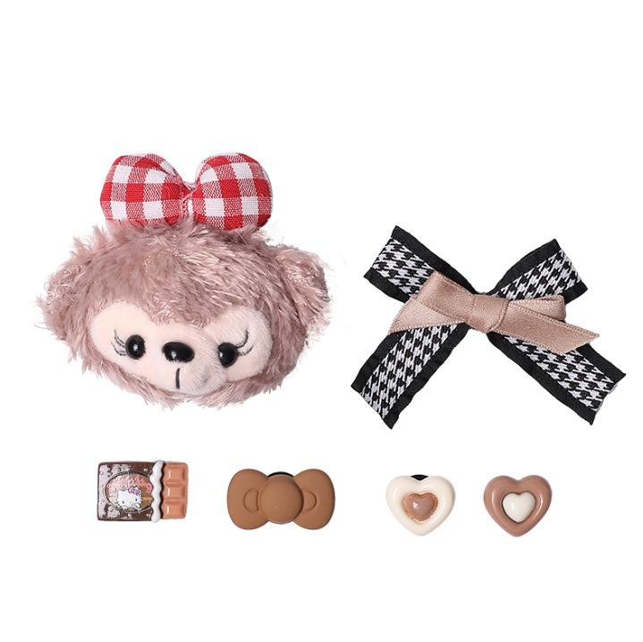 Cute Bear Hole Shoes Summer New Wear Breathable Cool Slippers Two Wear Non-slip Heightening Bag Head Slippers Ladies