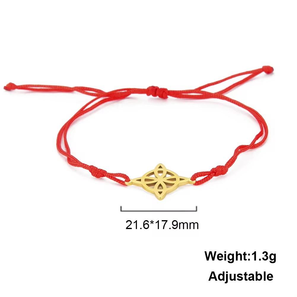 Retro Stainless Steel Personality Witch Knot Dog Paw Bracelet