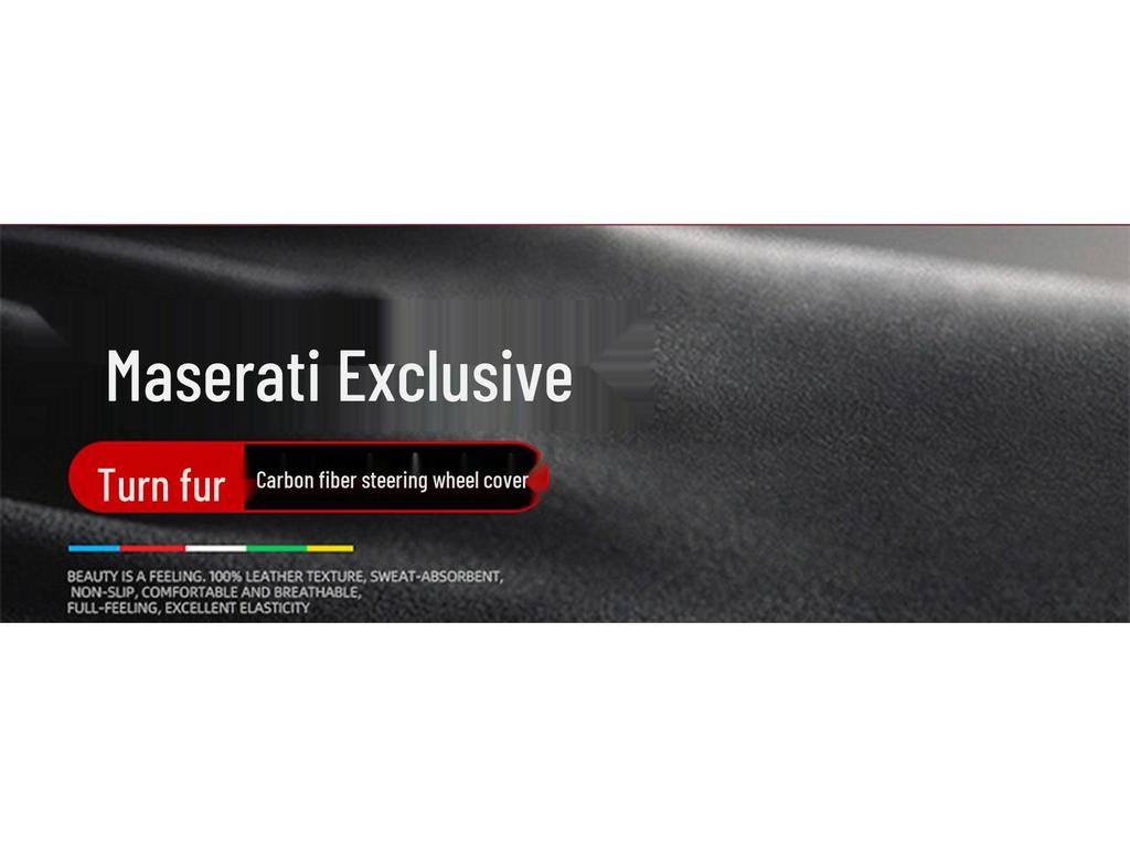 Maserati Presidente Levante Ghibli Leather Steering Wheel Cover