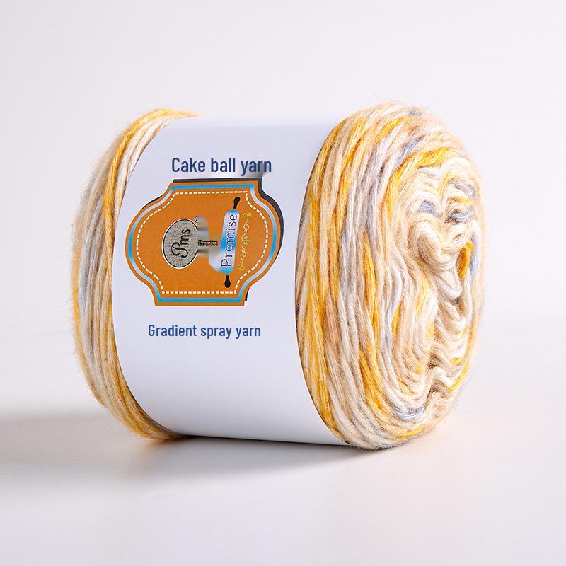 Hand-Dyed Rainbow Flock Yarn for DIY Knitting – Perfect for Scarves, Hats & Sweaters