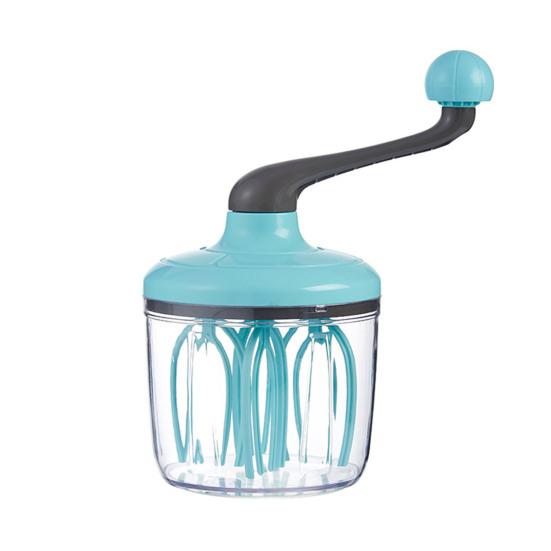 Yousheng Manueller Schneebesen Halbautomatischer Rotierender Eierschläger für Sahne Baiser Eiermixer Müheloses Küchenwerkzeug zum Backen Mischen