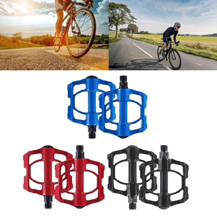 Aluminum Alloy Bicycles Flat Pedals 4 Bearings Bicycles Platform Pedals Replacement Wide Flat Cycling Pedals Enduring