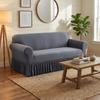 Dustproof Non-slip Sofa Cover 1/2/3/4 Seat Solid Color Couch Cover Stretch Sofa Slipcover  Home Use