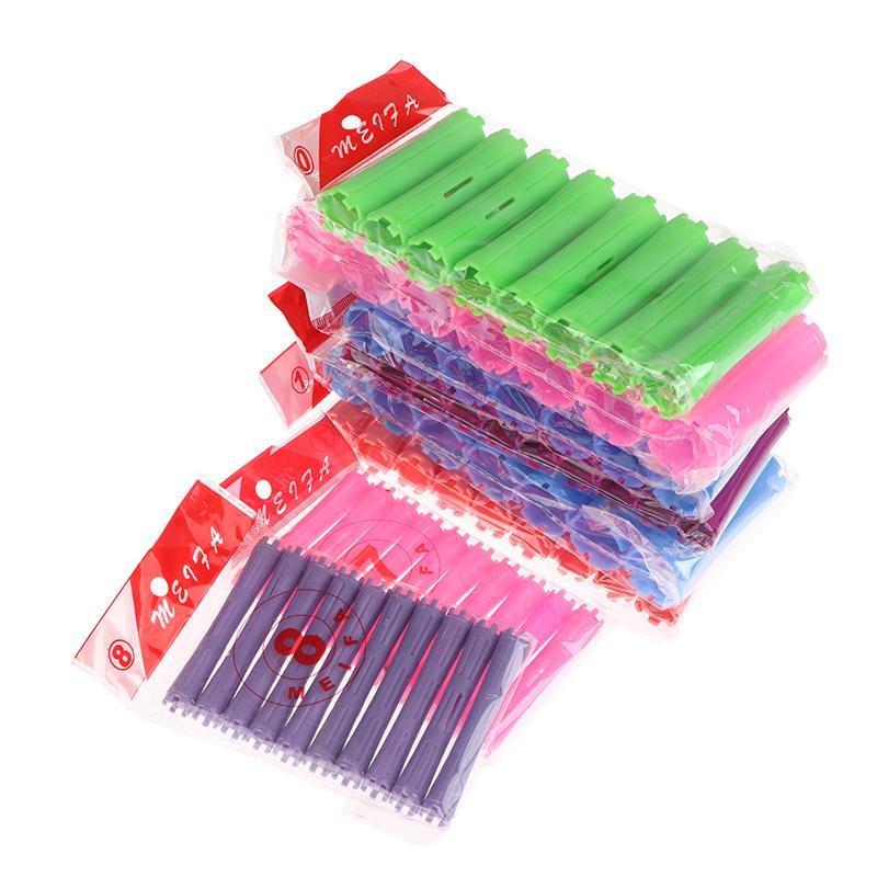 7/8/9/10 Stuks Hittevrije Krultang Geen Hitte Haarrollers Krulspeld Trek Kern Luie Krullen Flexi Staaf Golfvormers Haarstyling Tool