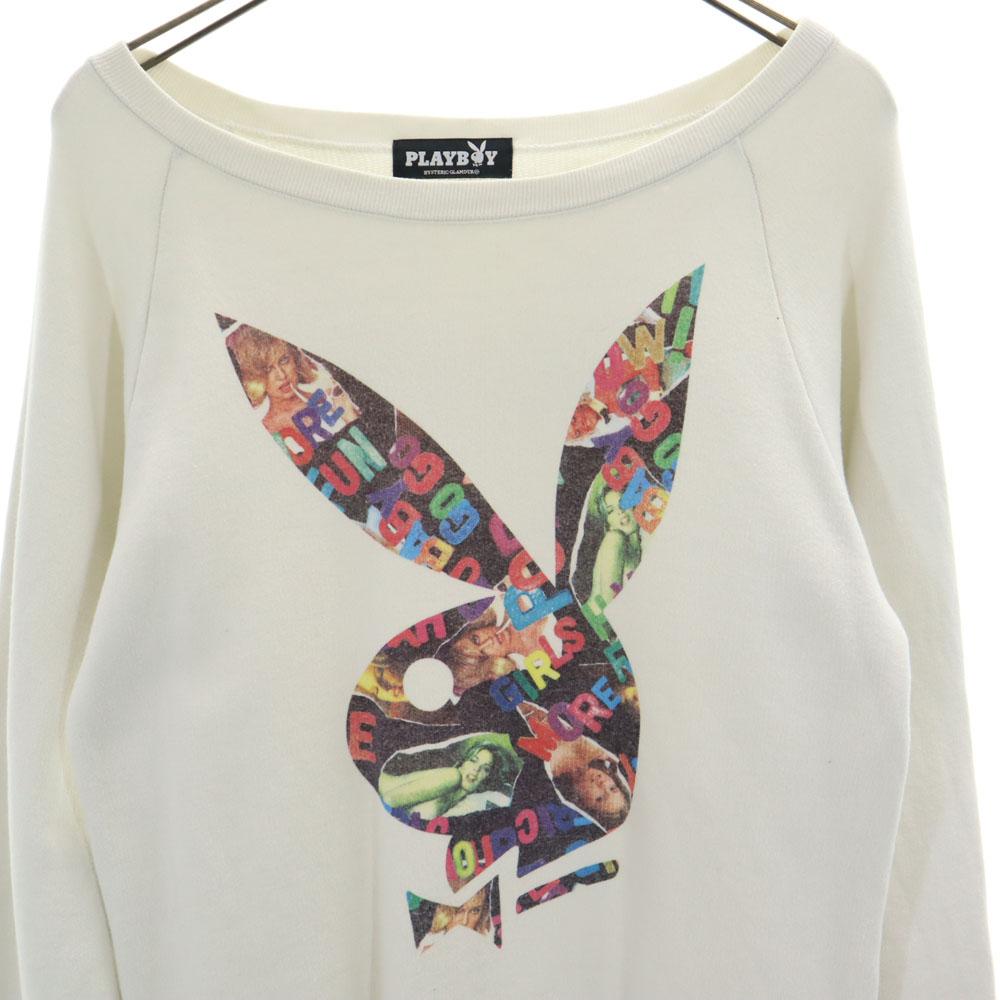 PLAYBOY Hysteric Glamour Made in Japan Print Long sleeve Sweatshirt trainer one piece Women Used