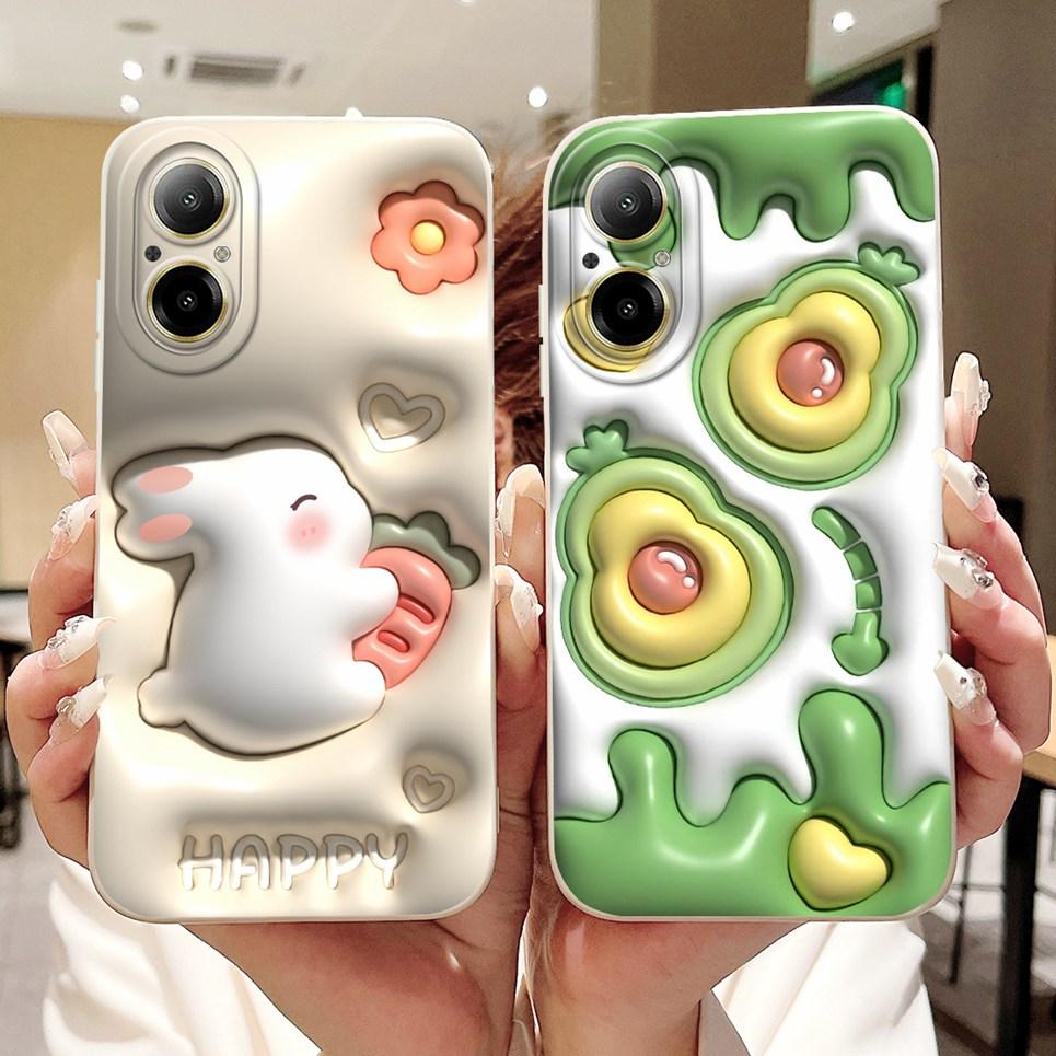 Soft Silicone Back Cover For Realme C67 4G 5G Bumper Shell Cartoon Panda Astronaut Cute Painting Case Coque Realme RMX3890 Etui