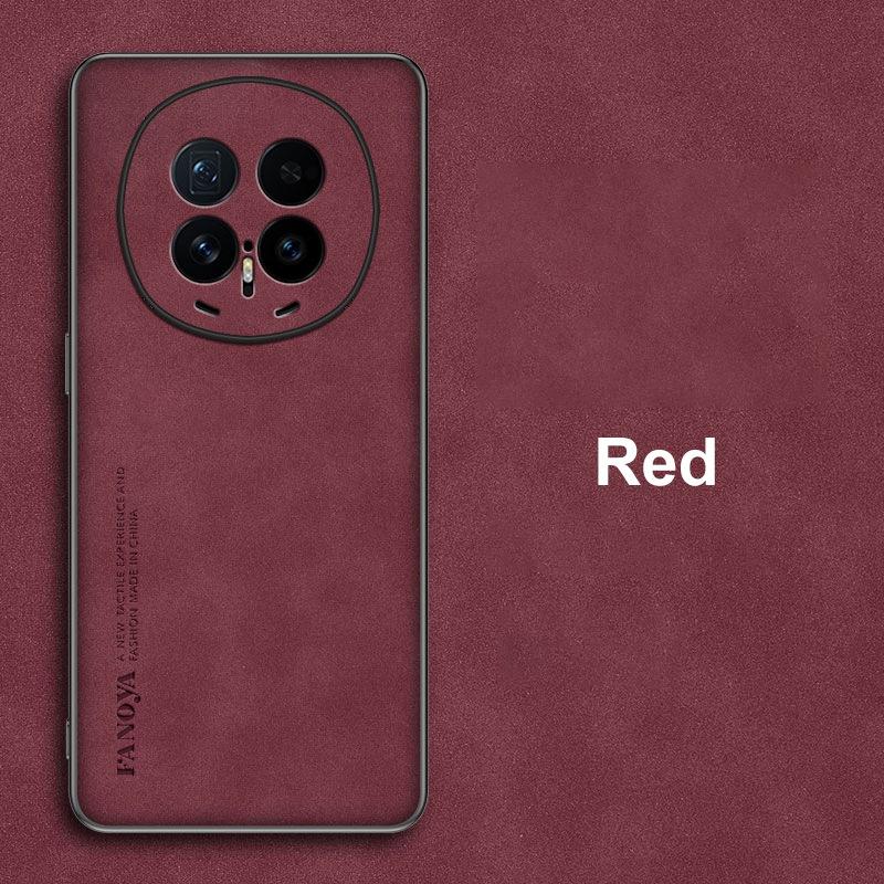 

For Honor Magic 8 Pro Case Luxury PU Leather Phone Case For Honor Magic8 Pro 5G Back Cover Silicone Shockproof Full Protection Honor Magic 8 Pro червоний