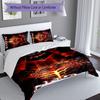 3pcs Custom Name World of Warcraft Bedding Set,Includes 1 Duvet Cover and 2 Pillowcases,All-season Bedroom Decor