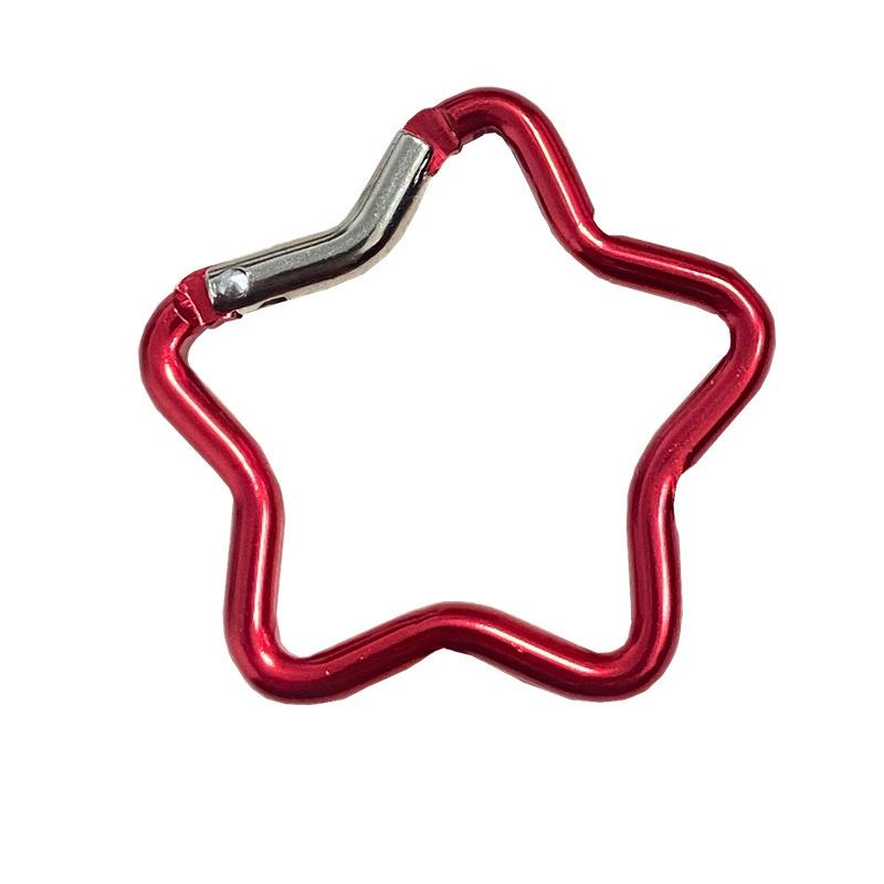 Aluminum Alloy Star-Shaped Carabiner Hook Ornament