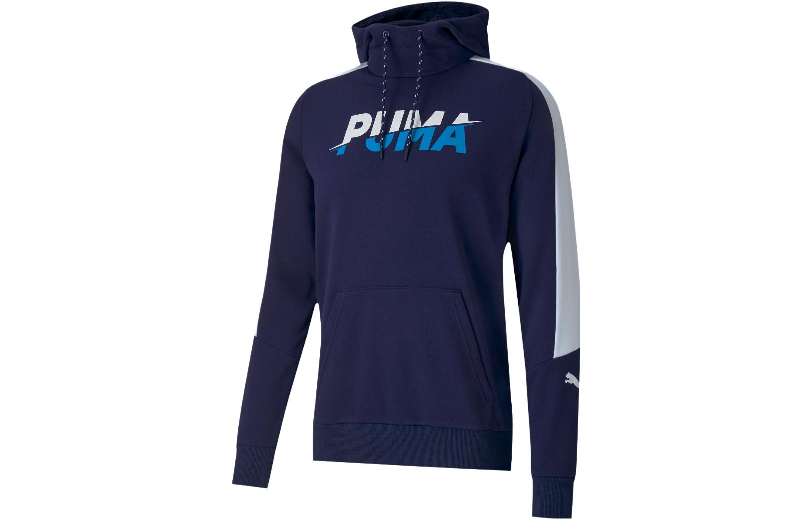PUMA Sweatshirts Men s Tweed Blue Hooded Moderate Other 585191-06 S