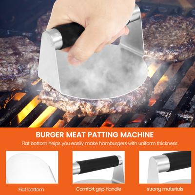 Burger Press Stainless Steel Smash Hamburger Presses Meat Mold Deli Meats Kitchen Accessories Patties Meat Masher Burger Making