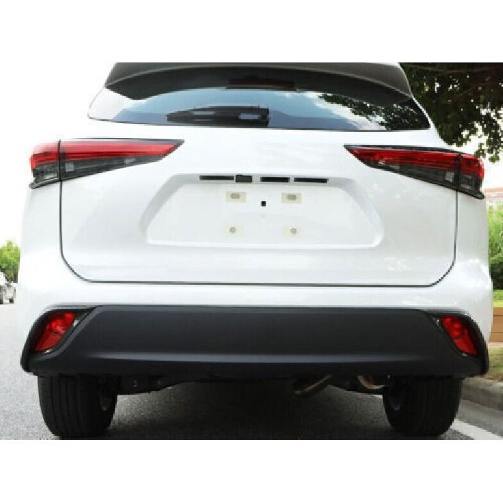 For Toyota Highlander - Fog Light Carbon Fiber Cover Trim Rear Bumper 2x