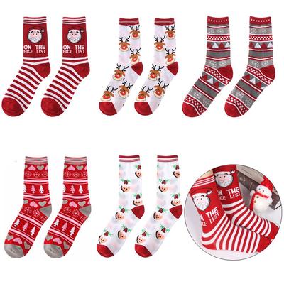 Chaussettes de Noël Unisexes Drôles Nouveauté Bas de Père Noël Homme Femme Dame Chaussettes de Noël Père Noël