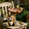 Statue Hibou Mangeoire à Oiseaux Résine Mangeoire à Oiseaux Décorative Extérieur Hibou Mignon Mangeoire à Oiseaux pour Jardin Balcon Cour Porche Décoration