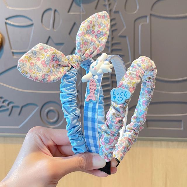 2024 Kore Yeşil Saç Bandı & Saç Tokası Kız Çocuklar İçin - Trendy Douyin Tarzı Yüksek Değerli Çocuk Saç Aksesuarı