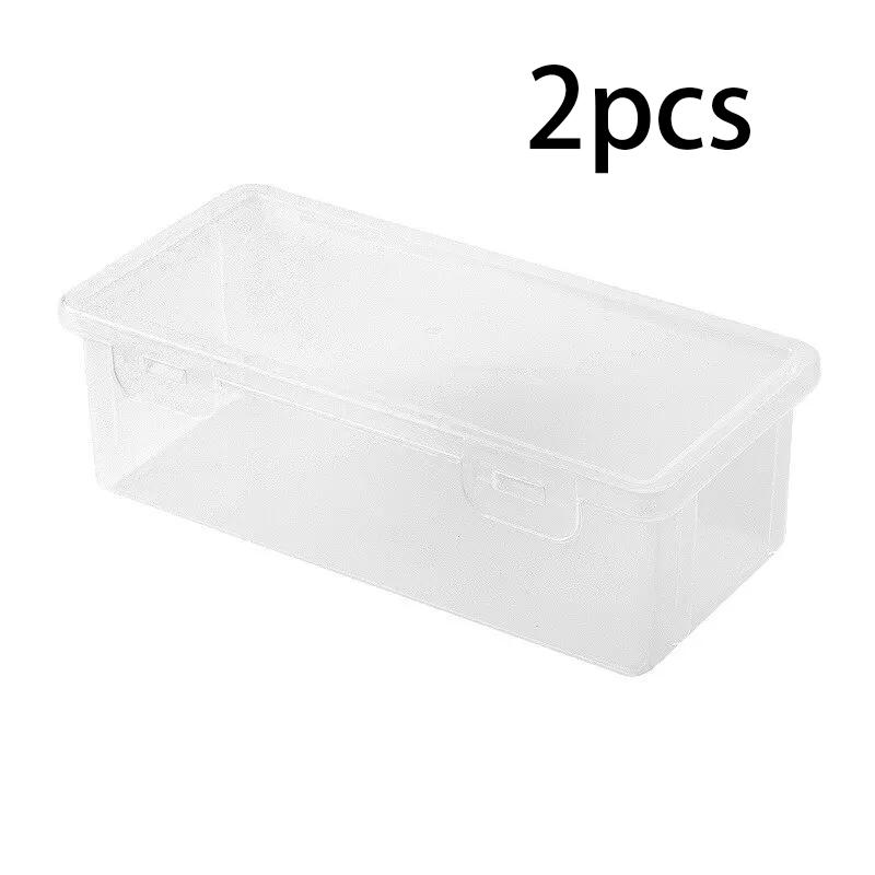 1/2/3 Pcs All-Clear Desktop Storage Box - Organizer for Pencils, Markers, Keys & Office Desk Clutter