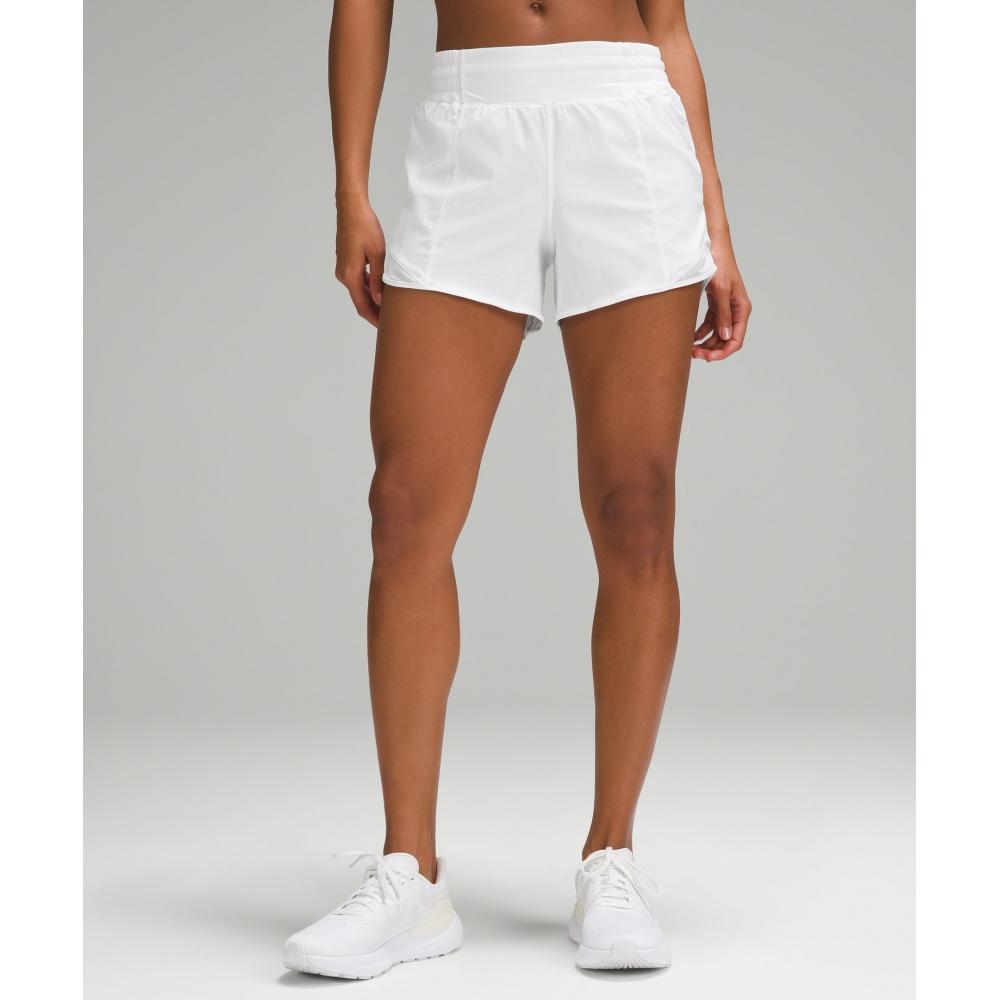 Lululemon Hotty Hot High Rise Lined Short 4  White