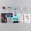 Grey's Anatomy Cartoon Retractable Badge Reel With Nurse ID Business Credit Card Work Card Pink Love Badge Holder Accessories