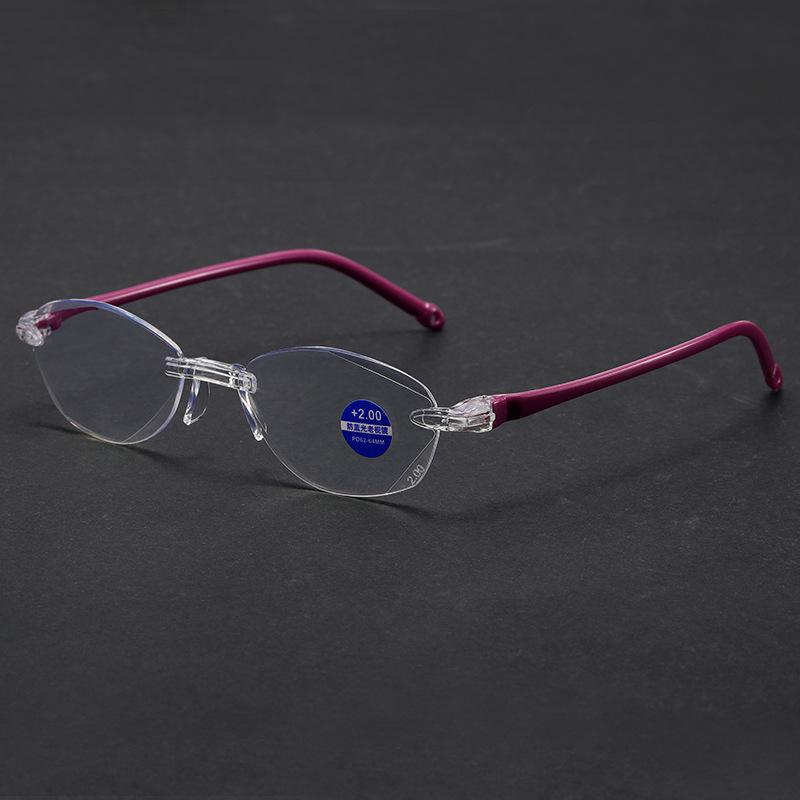 10pcs Frameless Reading Glasses Anti-blue Anti-radiation Anti-fatigue Presbyopia Glasses Farsightedness Glasses