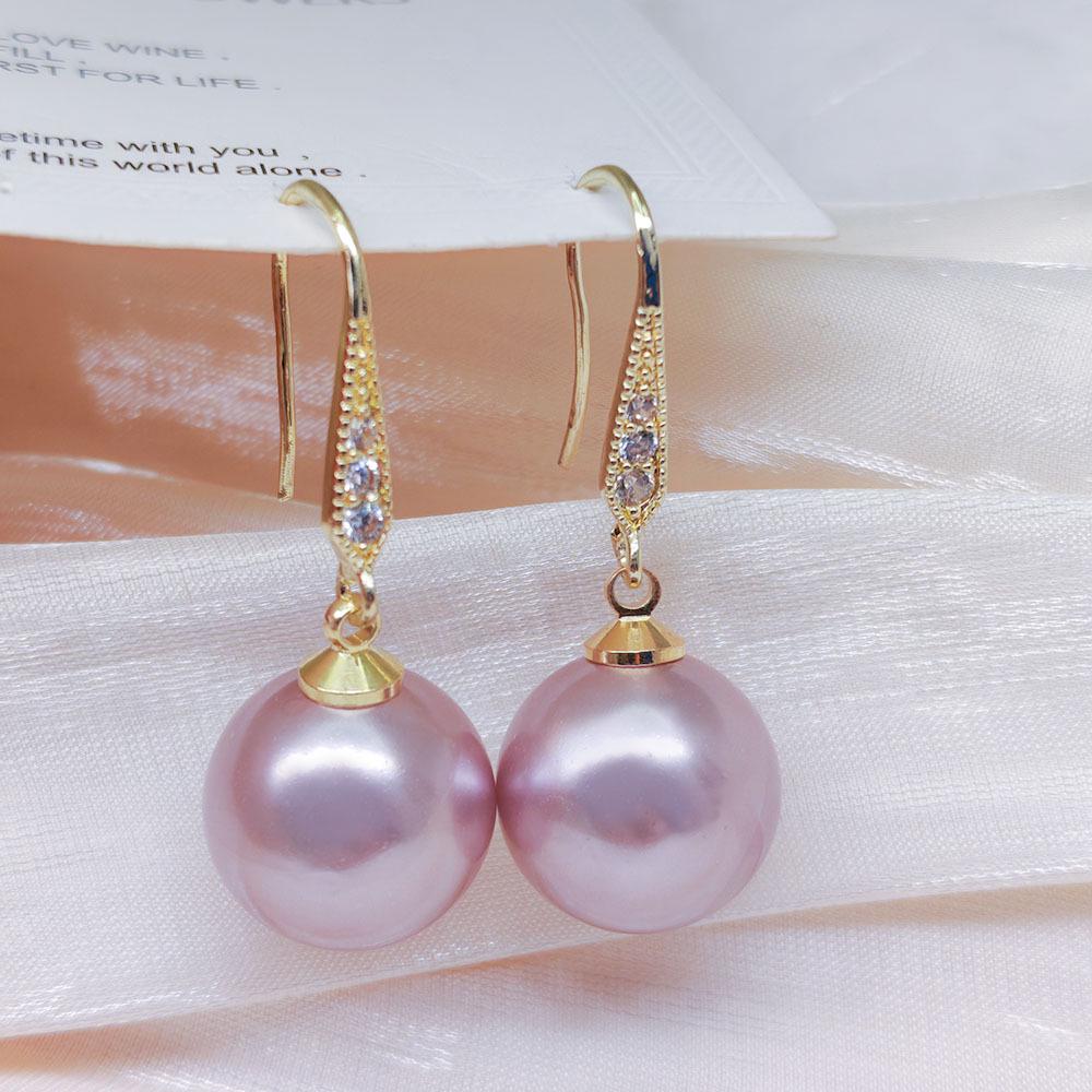 

Серьги с жемчугом из высококачественного циркония: Роскошный стиль Ханьфу в стиле осень/зима