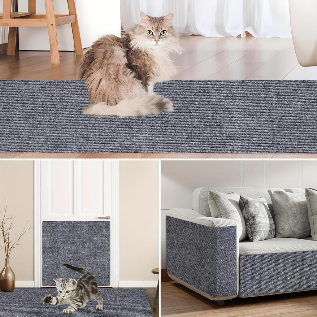 One Piece of Self-Adhesive Cat Scratching Mat, a Sturdy Sisal Protector for Furniture, Customizable Scratching Pad for Safeguarding Couches, Sofas