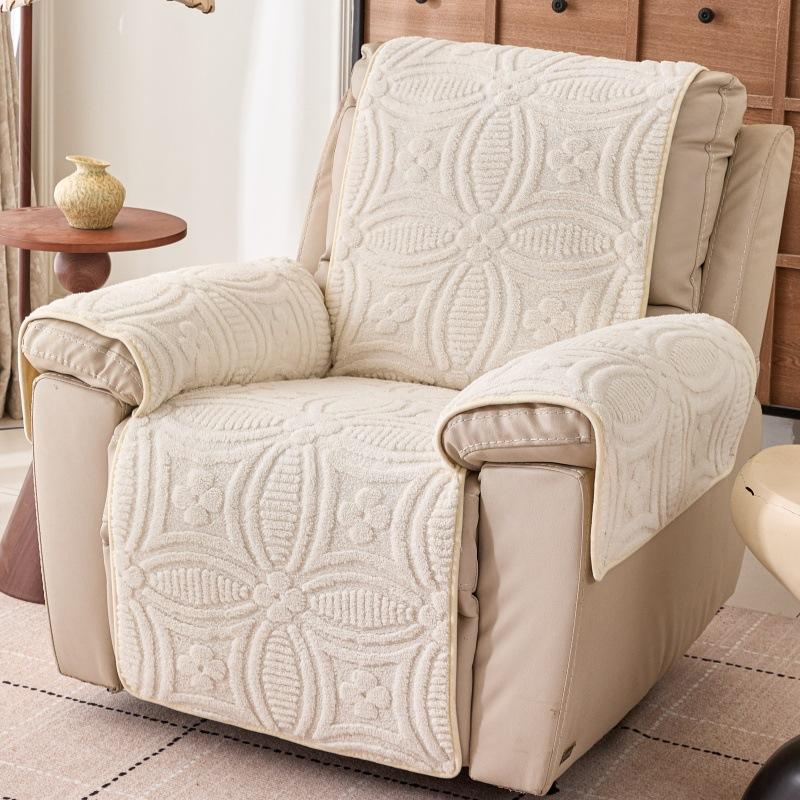 Sofa Cushion Single Seat Thick and Comfortable Cotton Velvet Anti Slip and Skin Friendly All Season Universal Backrest Cushion