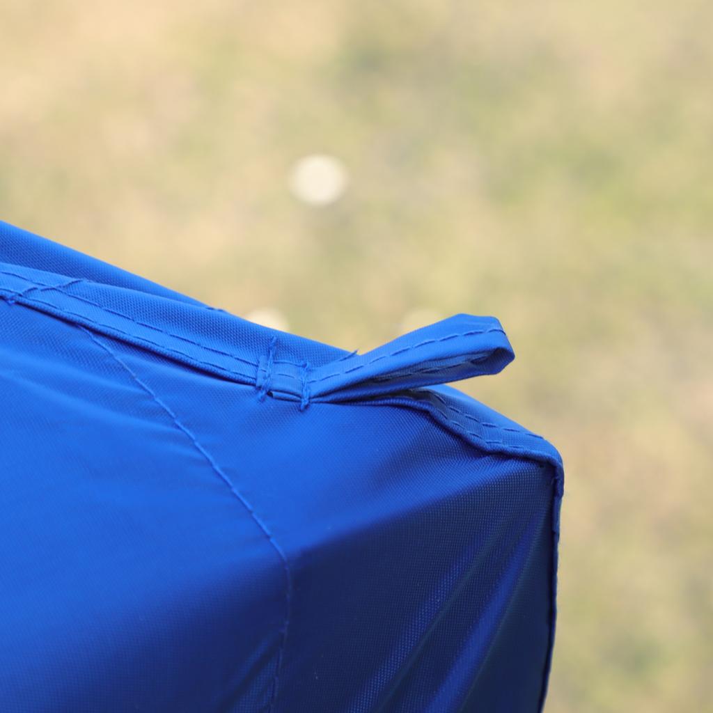 Gazebo Pieghevole 3 x 3 m, impermeabile, robusto e resistente all'inverno, con 4 pareti laterali e 4 sacchi di sabbia, protezione UV 50+, pieghevole, telaio in acciaio (blu)