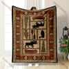 American Retro Style Print Blanket Sofa Bed All Seasons Soft Thin Blanket Gift for Parents,Grandparents,Birthday Christmas Gift