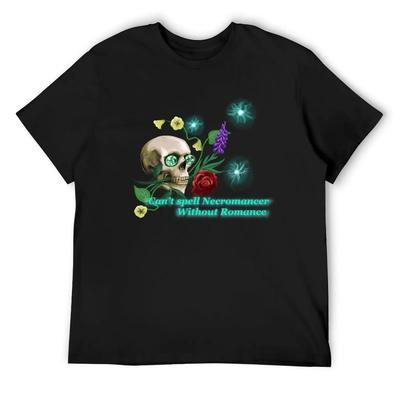 Can’t Spell Necromancer Without Romance T-Shirt Oversize T-shirts Man Man T-shirt Cute Tops Men T Shirts