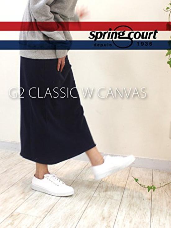 G2 CLASSIC W CANVAS Classic Canvas White 43 [Springcoat] (G2 Sneakers) (Men's Width) (27.5-28.0cm)