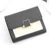 Compact Clutch Fashionable Retro Square Purse Pu Leather Wallet Solid Color Zippered Coin Pocket For Daily Use Gifting Holidays