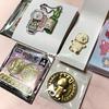 [USED] BT21 Korean Soju Keychain Metal Pin Badge Medal Collection RJ Set