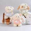 Kawaii Dress Animal Plush Toys Set Stuffed Bear Rabbit Sheep Cat Dog Dolls Soft Room Decor Gifts For Girls Xmas Birthday