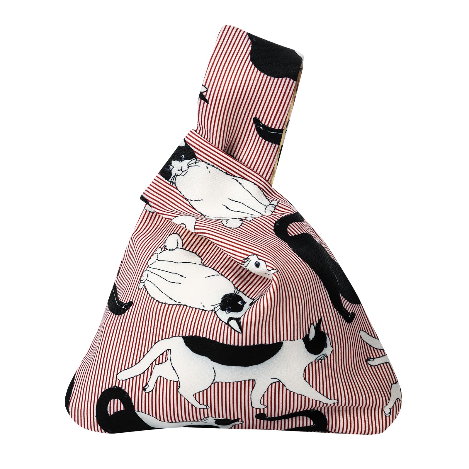 

OTAKUMARKET Сумка-кисет Юката для детей и Идеально подходит для фейерверков и летней юкаты Кисет 13 доступных узоров Полоска Кошка Женский,