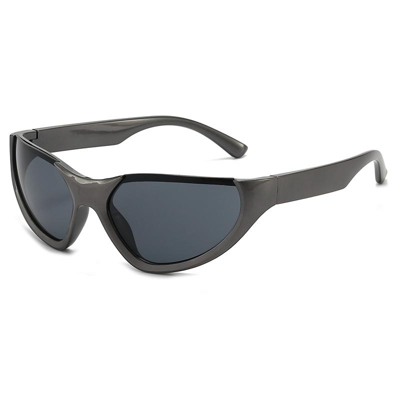 

Cat-Eye Dazzling Sunglasses, Trendy And Stylish Sunglasses, New Men s Outdoor Sports Cycling Glasses, UV Protection 20915 темно серый