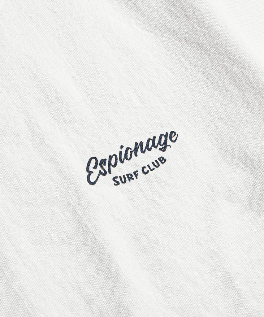 ESPIONAGE Surf Club Heavyweight Tee Off White
