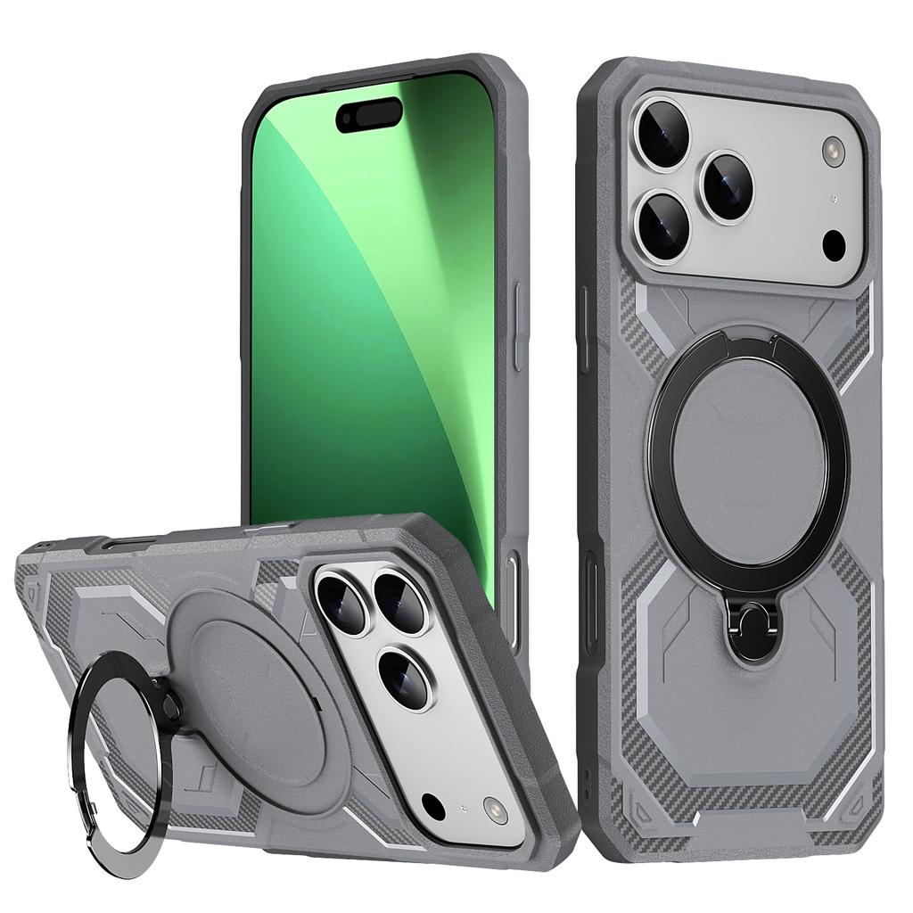 For iPhone 17 Pro Max Case Compatible with MagSafe Kickstand TPU+PC Phone Cover