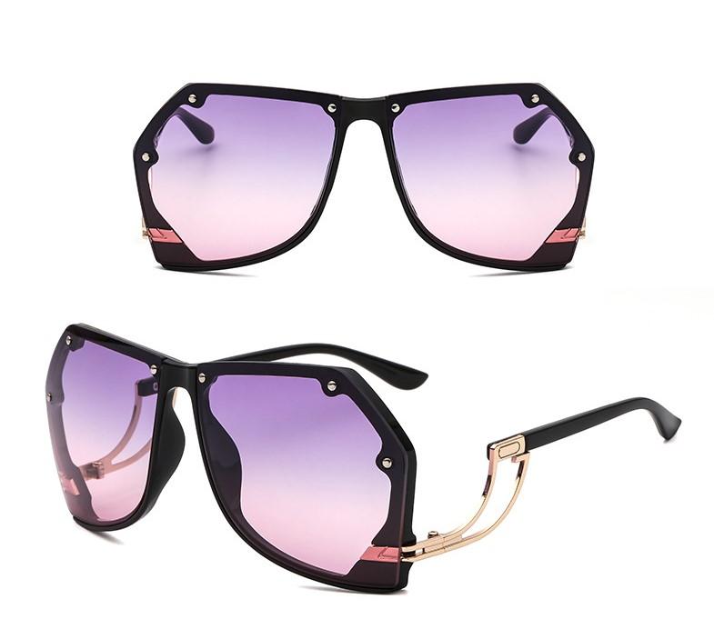 Twooo 2763 New Style Oversized Colors Frame High Quality Metal UV400 Protection PC Lenses Sunglasses Unisex 2026 Alloy