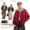 Unisex Retro Cord-Optik Jacke mit genähtem Kragen Lockerer Schnitt Lässige Oberbekleidung