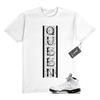 5 Reverse Metallic White Black T Shirt Match QVERT