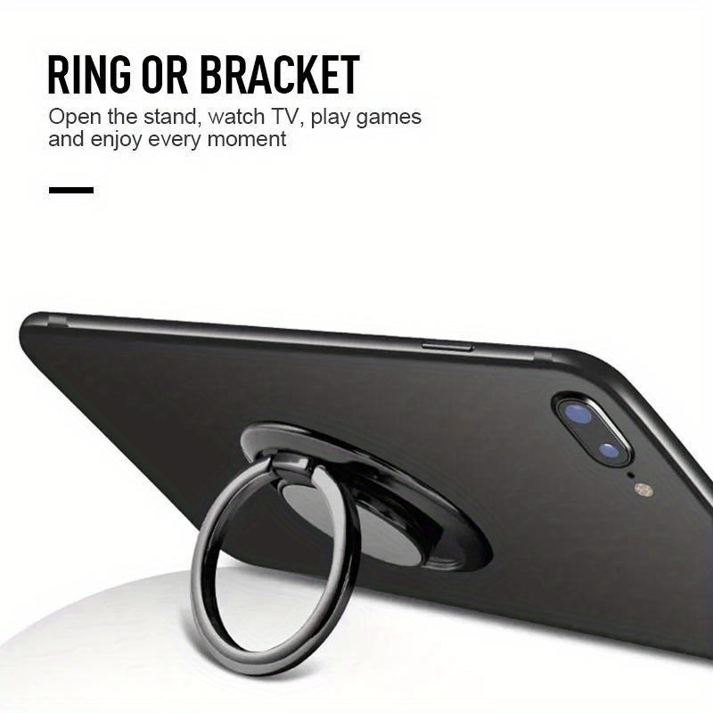 360 Rotating Finger Ring Phone Holder for IPhone Samsung Xiaomi Huawei Mount Back Sticker Magnetic Wireless Charger Friendly